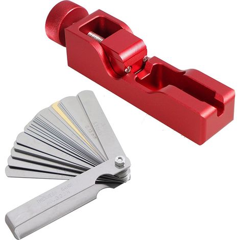 Jauge d'épaisseur, outil d'étrier de voiture avec jauges d'épaisseur Outil de réglage pour la plupart des écarts de 10 mm, 12 mm, 14 mm, 16 mm (1/4)