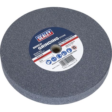 Sealey 200 x 25mm Grinding Stone 16mm Bore - A60P Fine BG200/15