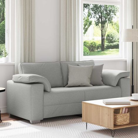vidaXL Canapé deux places Gris nuage 180 cm tissu (1/5)