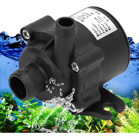 Pompe submersible DC 12V sans balais, résistante à l'usure pour eau, en plastique durable