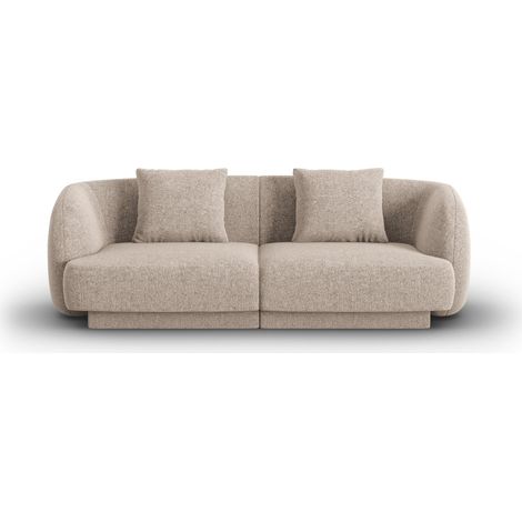 Canapé 2 places en chenille beige (1/5)