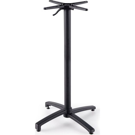 Pied pour table avec système inclinable 108 cm en aluminium noir Klipo (1/5)