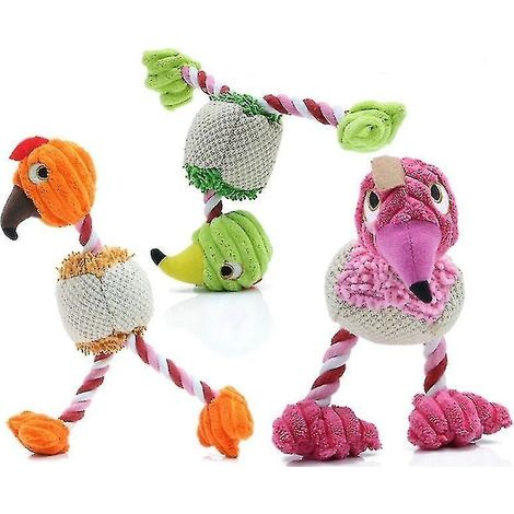 Peluche en forme d'oiseau et de chat de compagnie