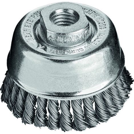 LESSMANN Topfbürste Stahldraht gezopft 65x0,5mm Besatz 30x6mm gez.Draht (1/2)