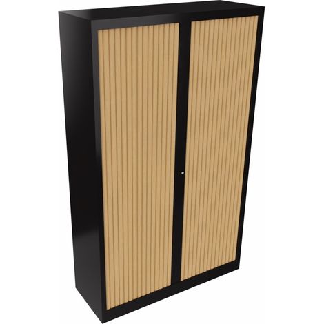 Armoire métallique bicolore à rideaux Mendi (1/5)