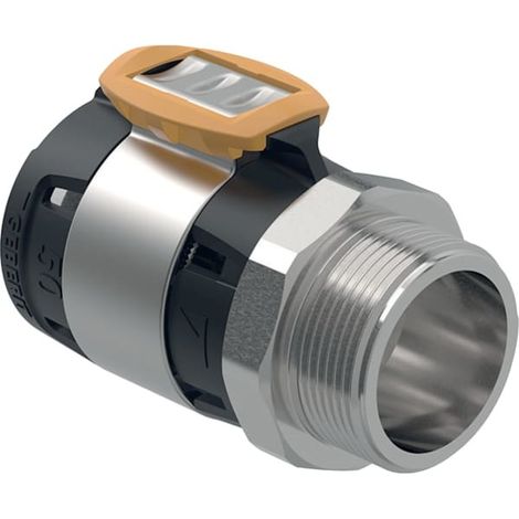Geberit FlowFit Übergang 619706001 DN 65, Ø 75 mm, R 2 1/2, mit Außengewinde (1/5)