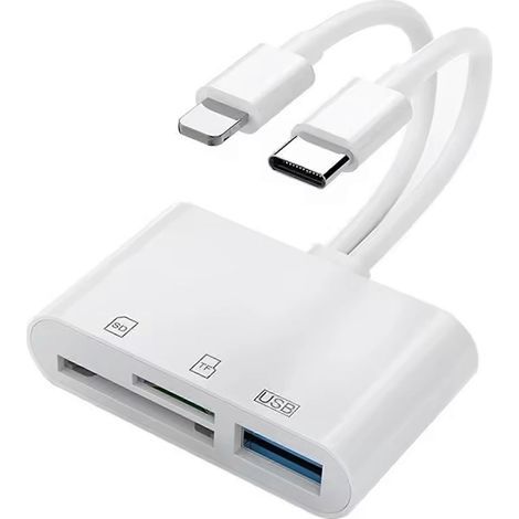 Adaptateur Lightning vers USB-C Plug & Play. convertisseur USB OTG compact. assistant de terrain pour photographes professionnels. (1/5)