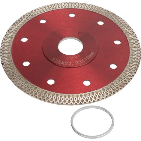 Disque diamanté à tronçonner céramique, meule ronde de découpe pour granit, marbre, béton et verre. (1/5)
