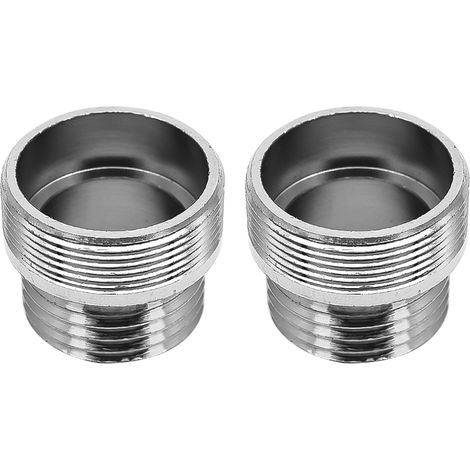 Lot de 2 adaptateurs de robinet d'aérateur 1,27 cm en métal massif pour purificateur d'eau (M24-1/2") (1/4)