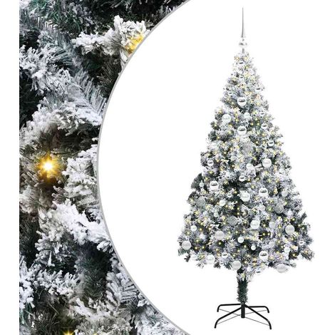 Árbol de Navidad artificial 180 cm PVC y Acero y Plástico vidaXL (1/5)