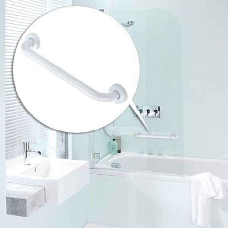 Poignées de douche pour personnes âgées handicapées, barre d'appui, rampes de douche, sécurité de salle de bain, support de main courante pour personnes âgées, assistance aux toilettes, 25 x 5 (1/4)