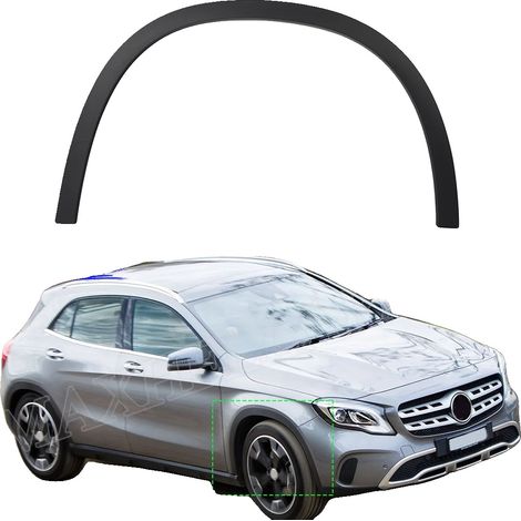 Moldura del guardabarros, compatible con la clase GLA X156, construcción duradera, delantera derecha. (1/2)