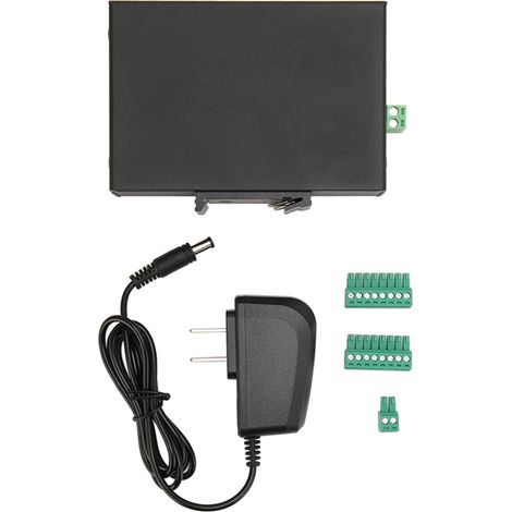 Isolierter RS485-Hub mit 1 bis 8 Ports, isolierter fotoelektrischer Industrie-Hub, bidirektionaler Kommunikationssplitter, 100–240 V US-Netzteil