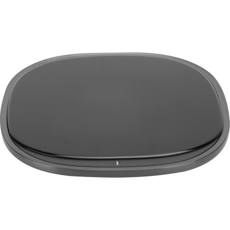 Chargeur sans fil rapide 15 W Type C QI pour téléphones portables (chargeur sans fil noir) (1/5)