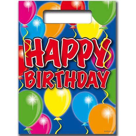 Sacs de fête d'anniversaire (8 pièces)