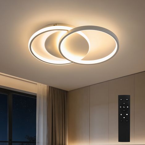 BAYHT Dimmbare Deckenlampe mit Fernbedienung, 35W LED Deckenleuchten mit Einstellbarer Helligkeit, Moderne LED-Deckenleuchte für Wohnzimmer Schlafzimmer