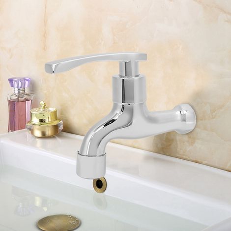 G1/2-Zoll-Waschmaschinenarmatur aus Zinklegierung für den Haushalt, Waschbecken und Wasserhahn (1/5)