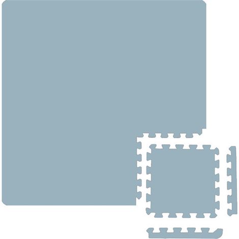 9 Puzzle Tappeti Fitness 30x30 Grigio - Protezione Pavimento - Tappeto Sport Gym (1/5)