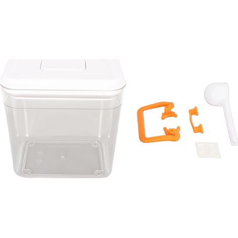 Boîte de conservation alimentaire étanche 1700ML transparente avec couvercle à bouton poussoir pour riz farine sauce céréales (1/5)