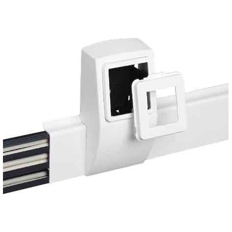 Accessoire pour goulotte électrique 18.5cm – Largeur 11.7cm – Matériau blanc – L22619010 – Tehalit
