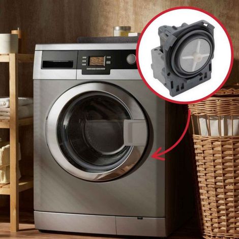 Pompe De Vidange - Pour Machine À Laver - Compatible Avec Modèles AEG ARTHUR MARTIN ZANUSSI IKEA - Référence 4055250551 (1/4)