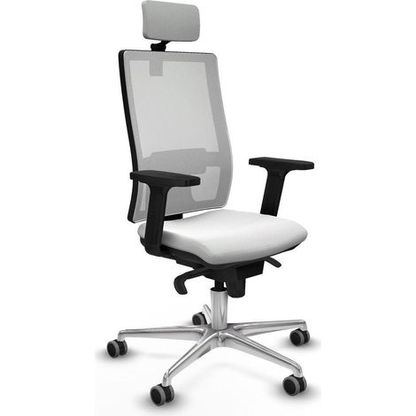 Piqueras y Crespo Horna silla de oficina blanca confortable (1/3)