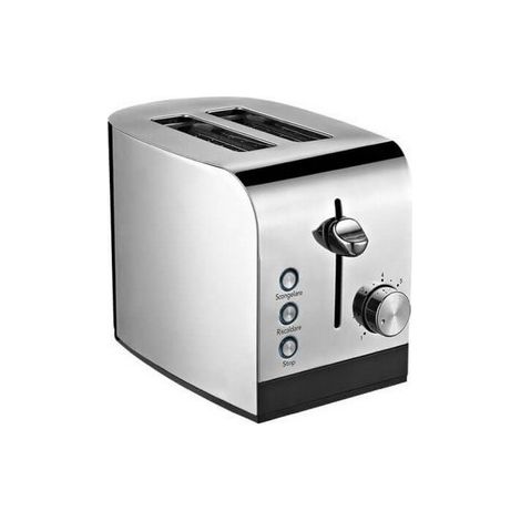 RGV Toast Express 2 Toaster 2 Scheiben 850W 7 Stufen Aufwärmen Auftauen Krümelschublade Stahl