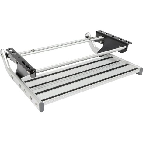 Escalón manual para autocaravanas, alta capacidad de carga, diseño plegable. (1/2)