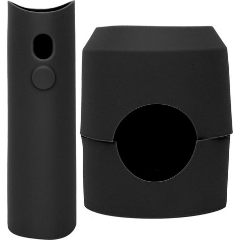 Sèche-cheveux Dyson cache-protecteur en silicone noir, housse résistante à la chaleur pour diffuseur, étui anti-rayures, accessoire coiffage universel, protection durable pour appareil. (1/5)