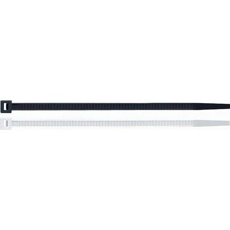 Colliers Électricien Lot de 100 - 7,6 x 450 mm - Noir - Résistants et Pratiques - D-Work