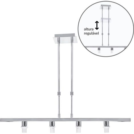 Armazón para lámpara de techo sydney 4xe14 l.75xan.12xal.reg.cm cromo