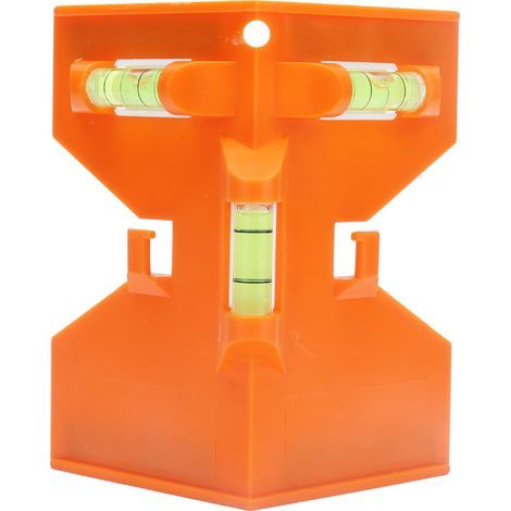 Magnetische Wasserwaage für Rohre, Pfostennivellierer mit festem Winkel, Messwerkzeug zur Montage von Holzsäulen und Rohren, präzise Installation. (1/5)
