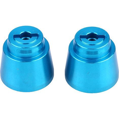 4 pièces Moyeux Hexagonaux Noirs pour Roues de Voiture RC, Adaptateur pour SCX10 1/10, Crawler RC, Jantes 1.9 et 2.2 Pouces, 23mm (1/5)