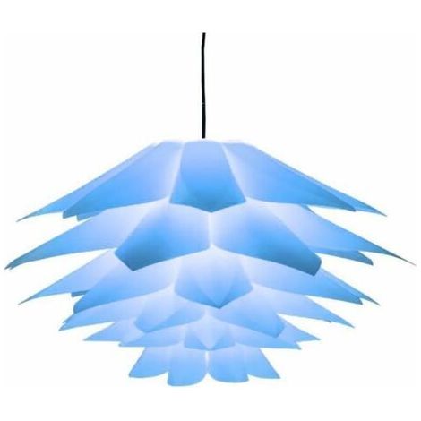 Nazalus-Vente chaude-Lustre Lotus bleu en 50x30cm salon Chambre (1/4)