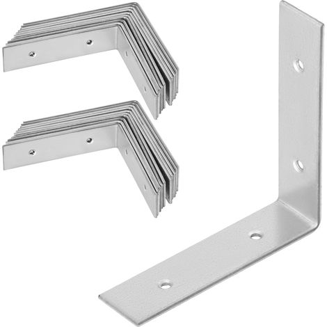 KOTARBAU® Winkelverbinder für Zimmererarbeiten, Edelstahl, verzinkt, 80 x 80 x 20 mm, 25-teilig