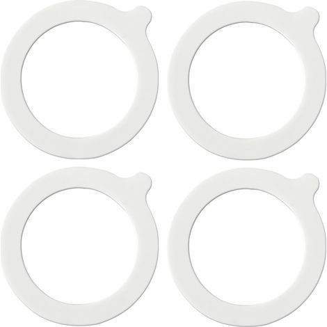 CCYKXA Set of 4 silicone sealing rings, airtight replacement seals for glass jars, food storage, inner diameter 69 mm, outer diameter 93 mm (1/5)