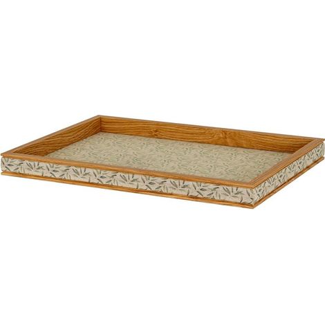 Drom Rectangular Tray - Wood - Brown