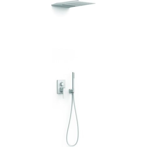 Kit mitigeur encastré 3 voies Rapid‑box pour douche Slim Blanc mat - TRES 20237301BM
