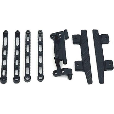 Vorder- und Hinterachs-Spurstangenköpfe für RC-Car-Antriebswelle, schwarzes Set (1/5)