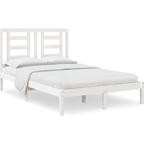Maison Exclusive - Giroletto senza Materasso Bianco 120x200 cm Legno Massello Pino (1/5)