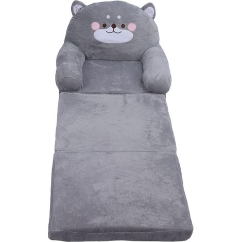 Canapé Pliable pour Enfants, Chien Gris De Dessin Animé, Chaise Douce Et Respirante pour Tout-Petits, pour Lire, Dormir Et Se Détendre(三层) (1/5)