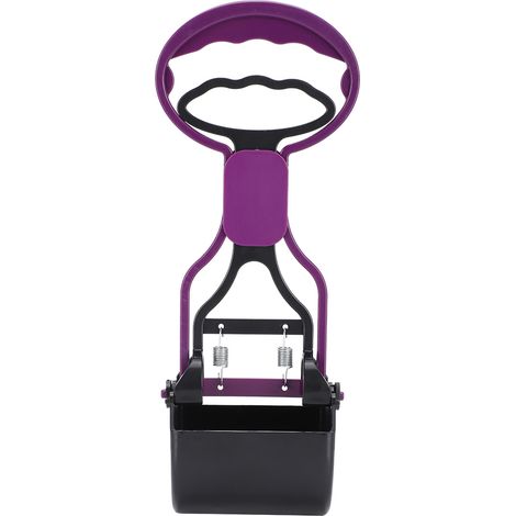 Ramasse-Crottes pour Chien et Chat - Outil de Nettoyage Extérieur pour Déjections Animales - Violet (1/5)