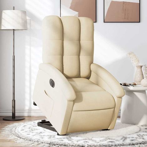 Elektro-Relaxsessel Creme Stoff (1/5)