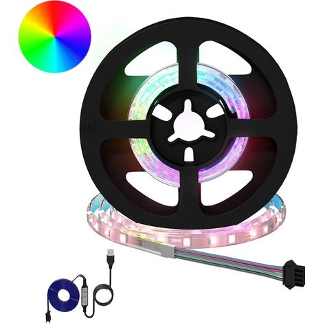 LED Streifen 2 pcs Schwarz und Transparent 450 mm