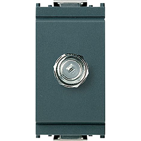 VIMAR - 16331 Presa coassiale tipo F femmina grigio
