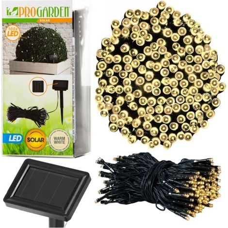 LAMPADE DA GIARDINO SOLARI, GHIRLANDA SOLARE 100 LED