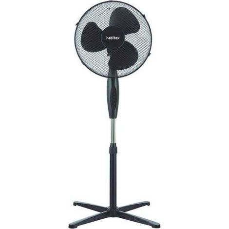 Ventilador de Pie Negro VP-06+ HABITEX