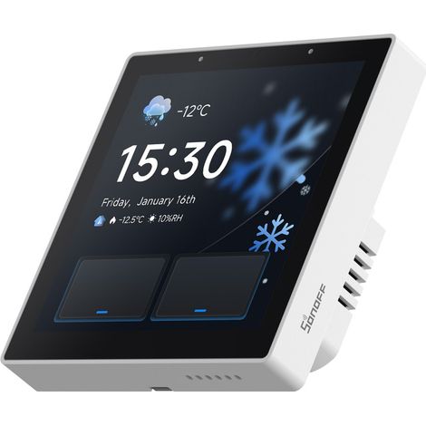 SONOFF NSPanel Pro Gen2 Smart Home Bedienfeld mit Relais - Zigbee & Matter Gateway, Home Assistant Integration, Thermostat, Sicherheitsalarm, kompatibel mit Alexa, Google, Apple, 2.4/5 GHz WLAN(Weiß) (1/5)