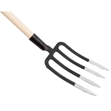 FORCA FORCONE A VANGARE 4 DENTI TRAPEZOIDALI 30cm ACCIAIO FORGIATO FALCI