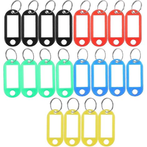 20 étiquettes d'identification pour clés en plastique (1/5)